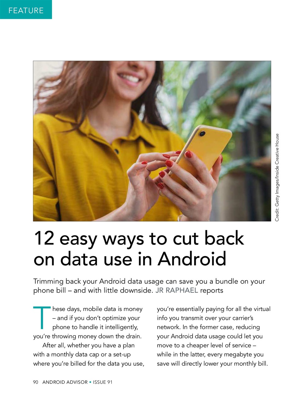 Android Advisor Preview Pages