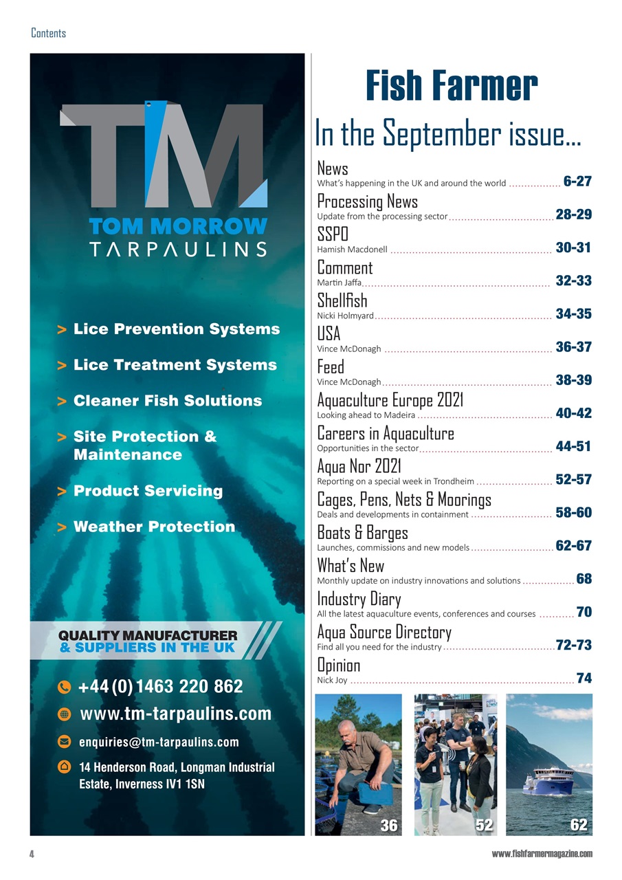 Fish Farmer Magazine Preview Pages