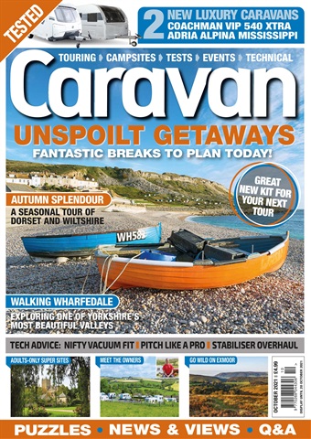 Caravan Magazine issue Unspoilt Getaways - October 2021
