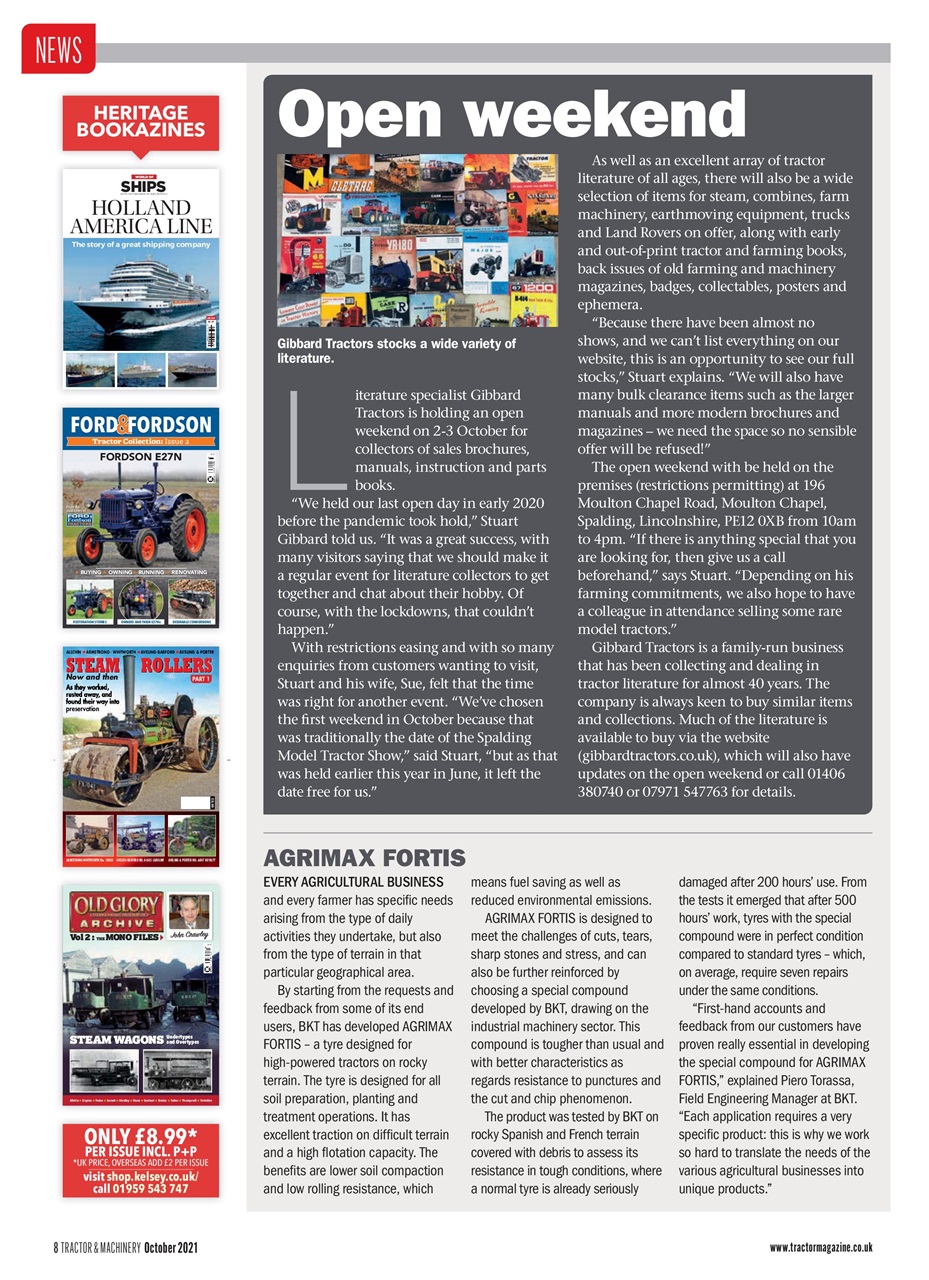 Tractor & Machinery Preview Pages