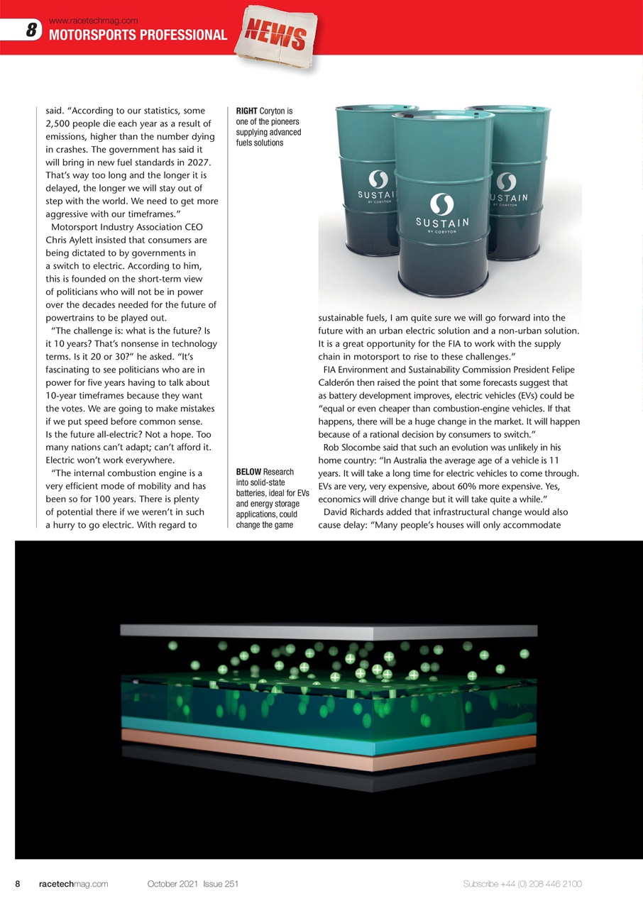 Race Tech Preview Pages