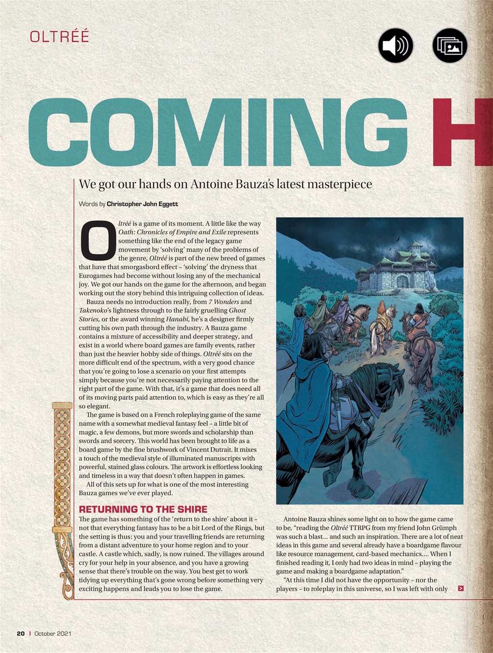 Tabletop Gaming Preview Pages