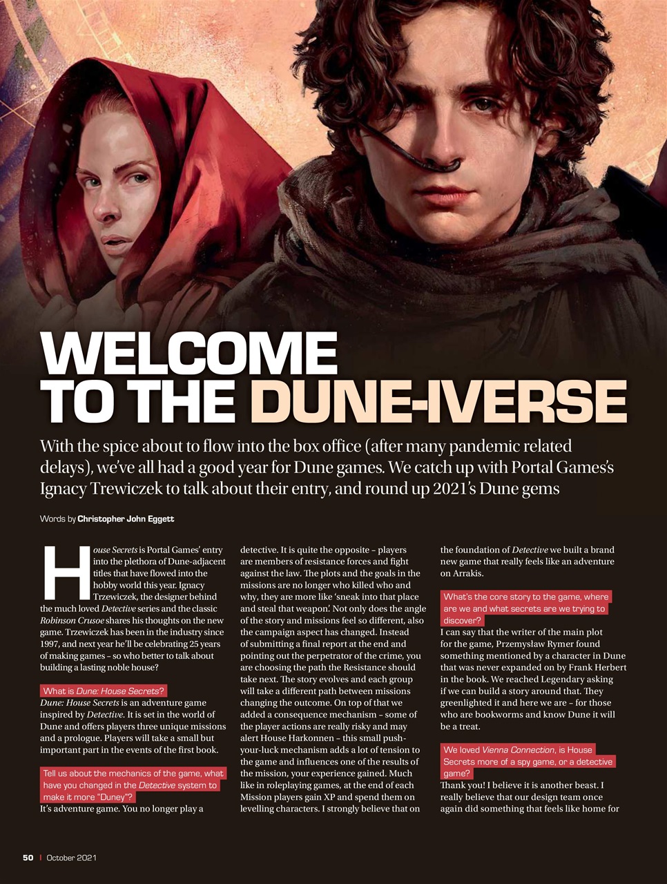 Tabletop Gaming Preview Pages