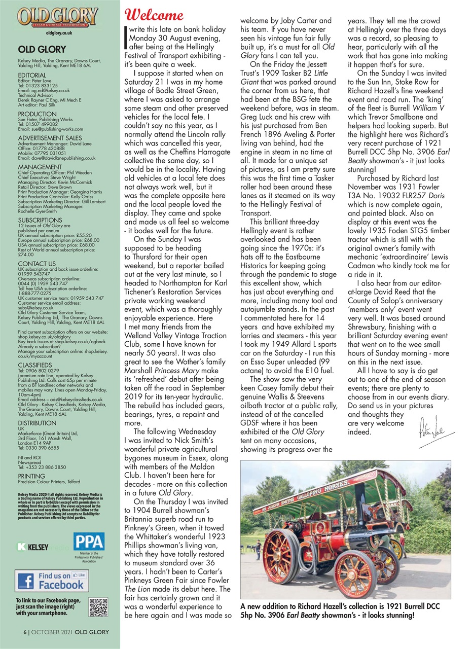 Old Glory Magazine Preview Pages