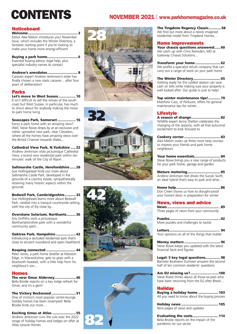 Park Home & Holiday Living Preview Pages