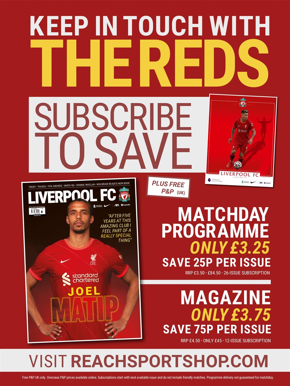 Liverpool FC Programmes Preview Pages