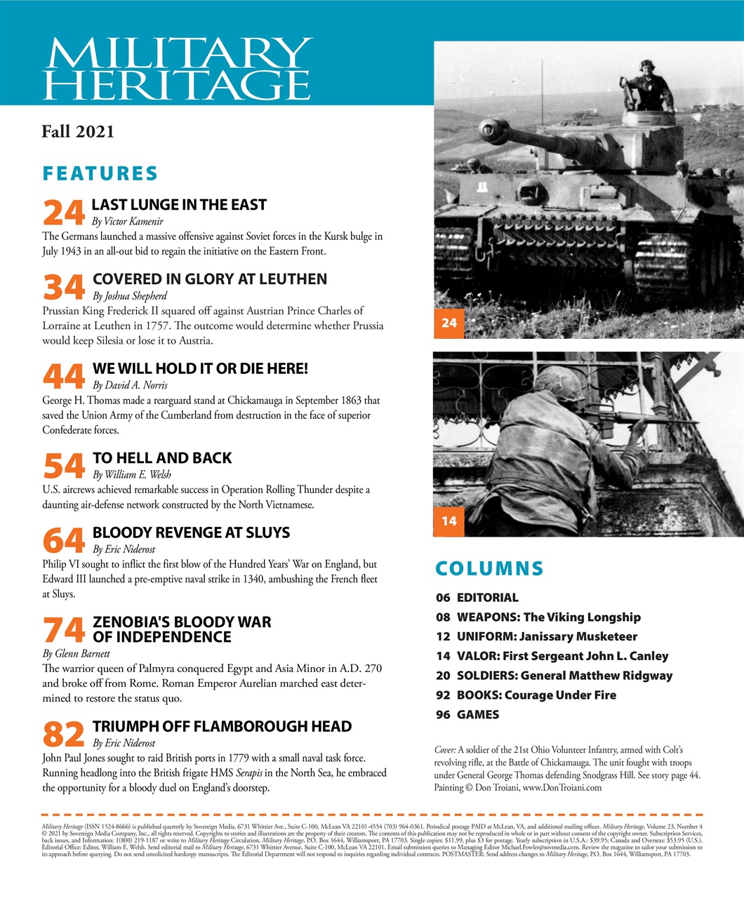 Military Heritage Preview Pages