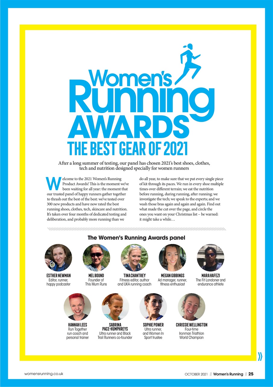 Women’s Running Preview Pages