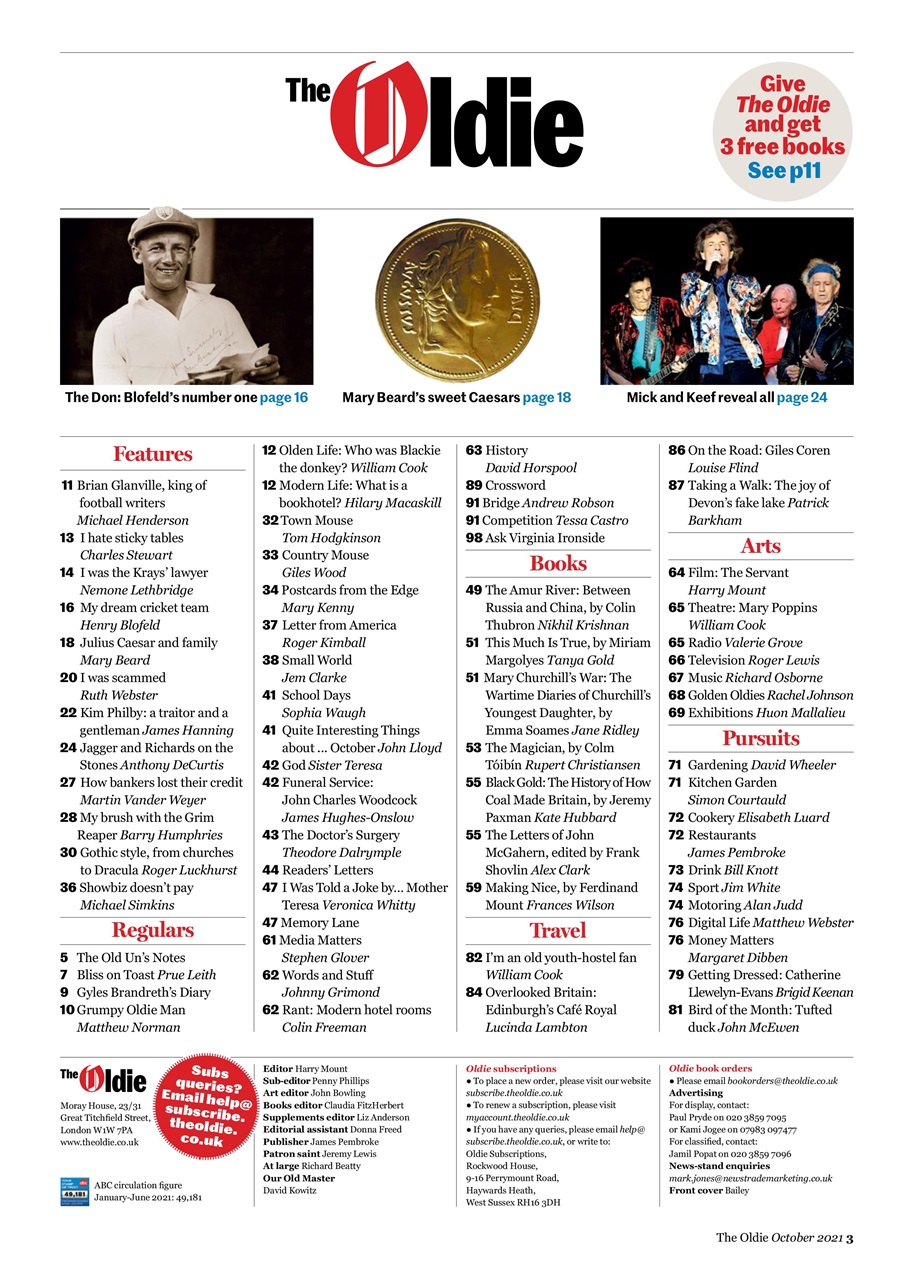 The Oldie Preview Pages