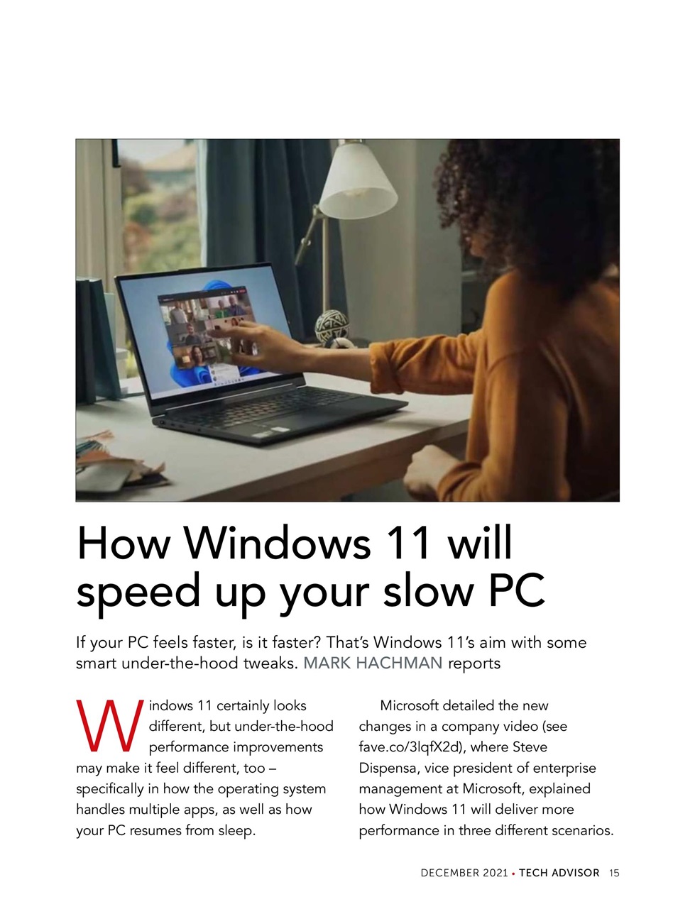 Tech Advisor Preview Pages