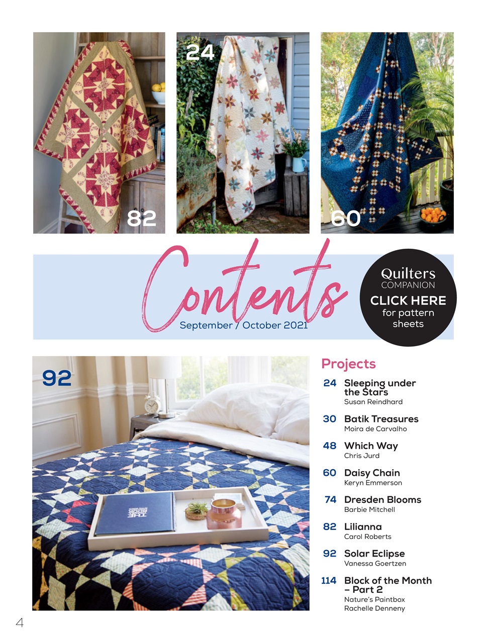 Quilters Companion Preview Pages
