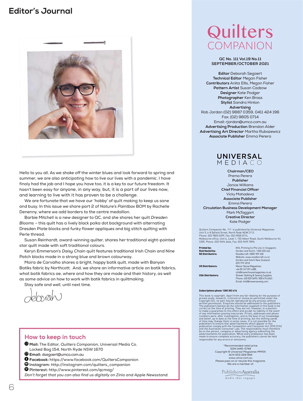 Quilters Companion Preview Pages