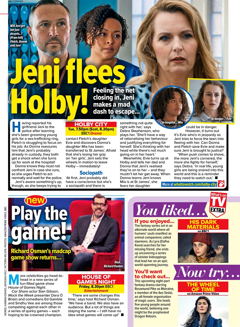 What's on TV Preview Pages