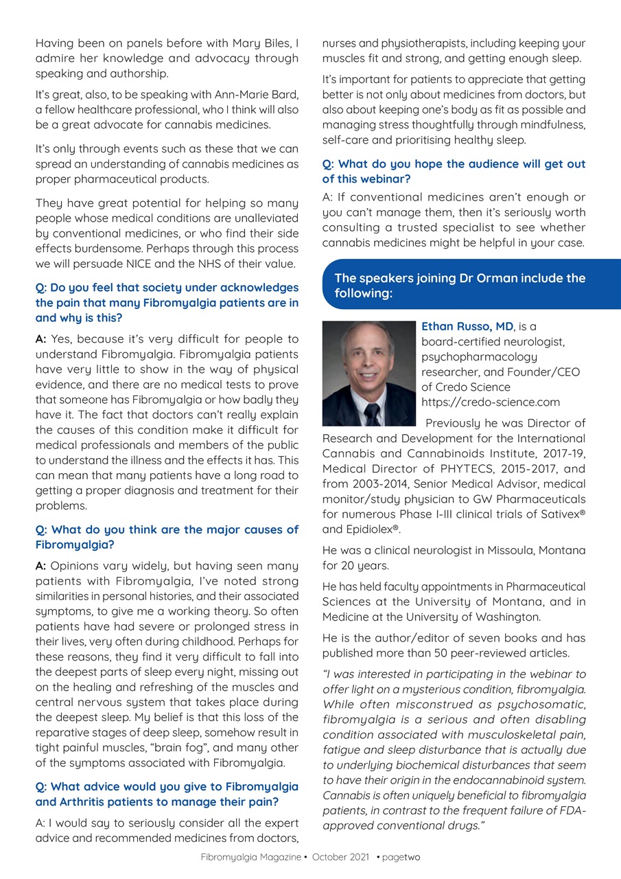 Fibromyalgia Magazine Preview Pages