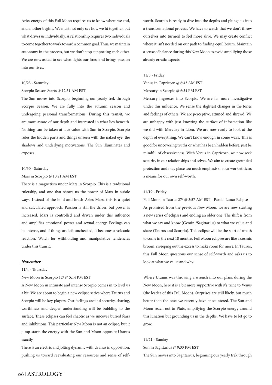 Witchology Magazine Preview Pages