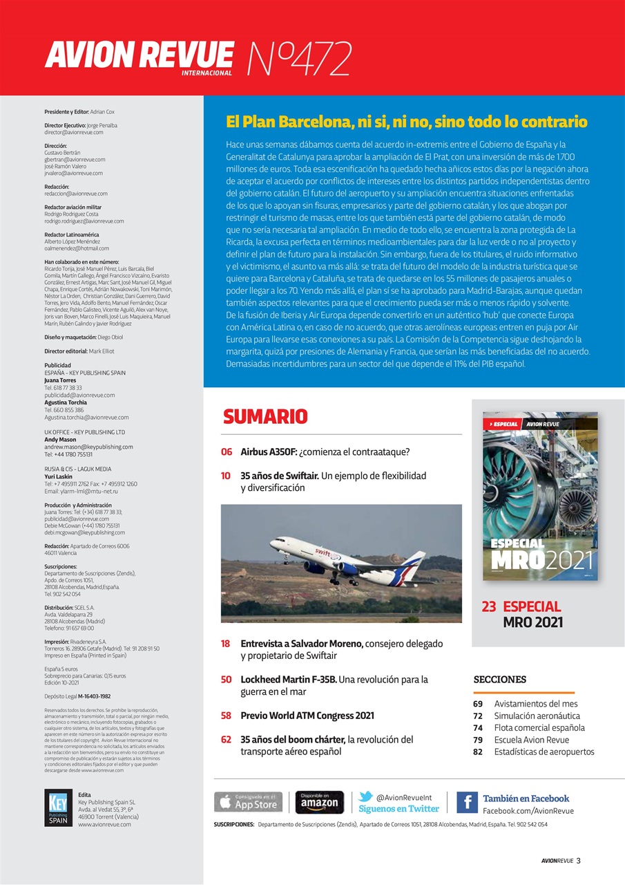 Avion Revue Internacional Preview Pages