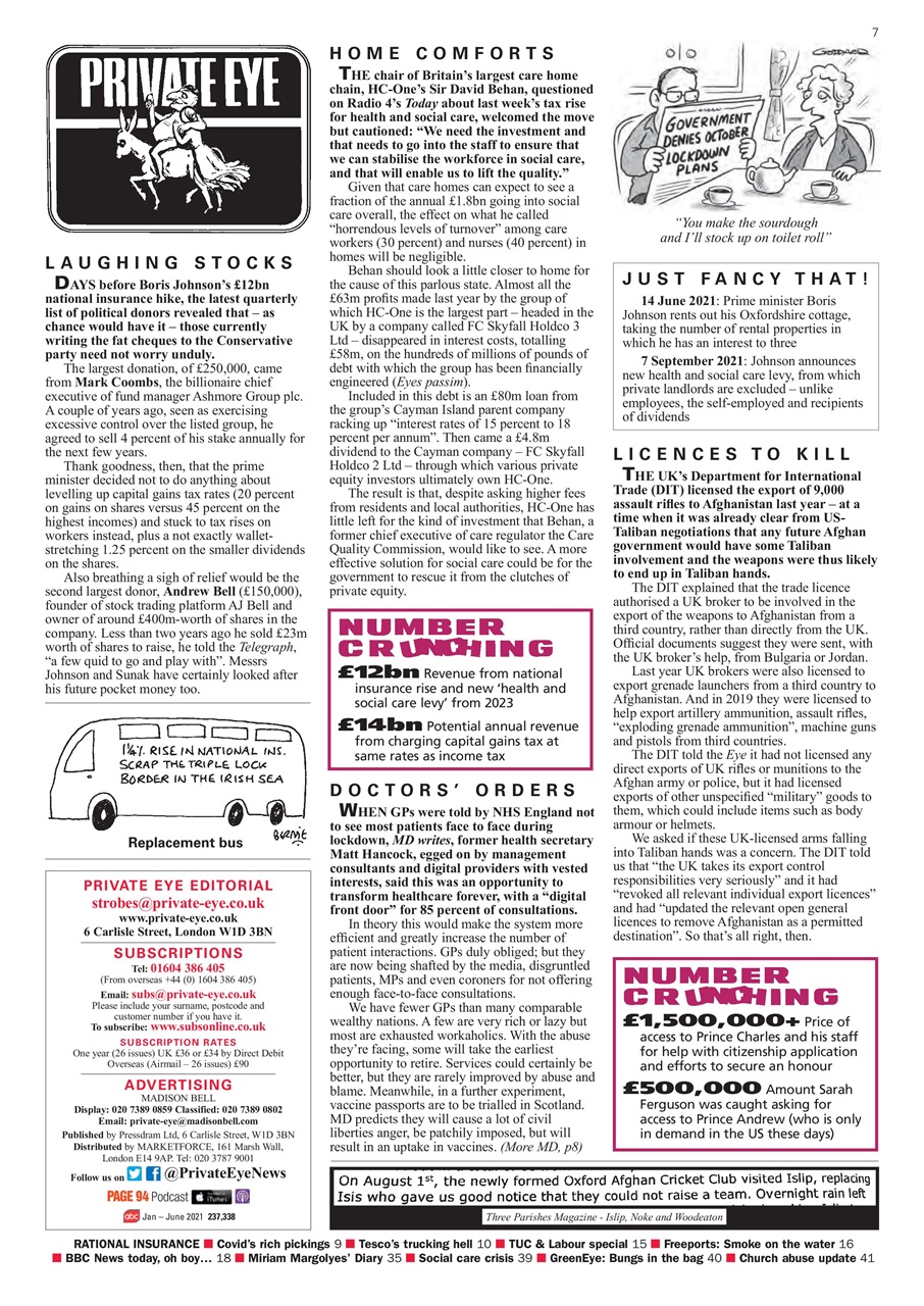 Private Eye Preview Pages