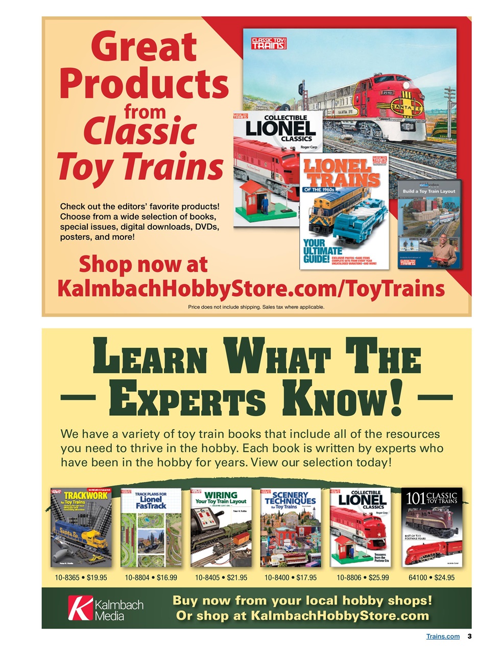 Classic Toy Trains Preview Pages