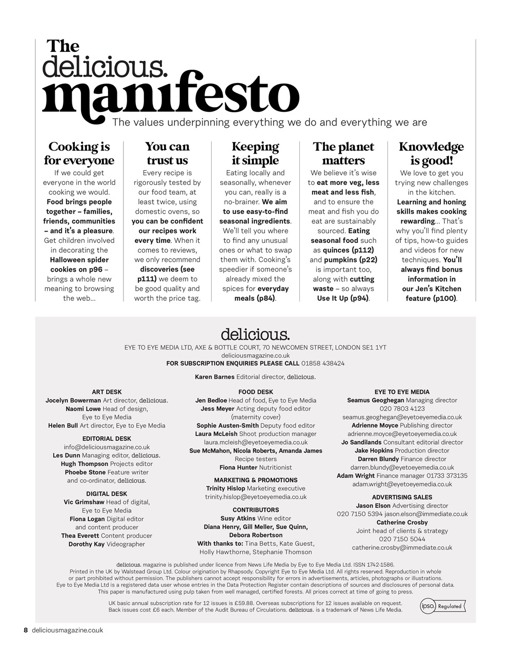 delicious. Magazine Preview Pages