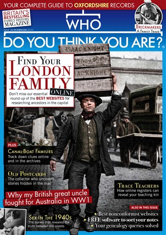 Who Do You Think You Are? issue Oct-21