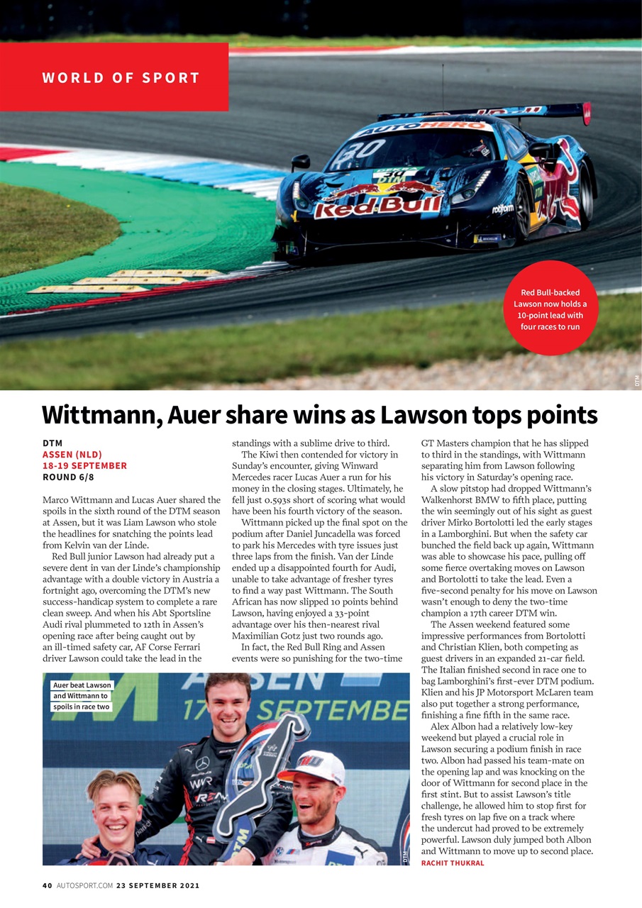 Autosport Preview Pages