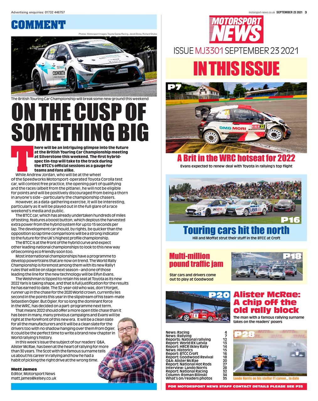 Motorsport News Preview Pages