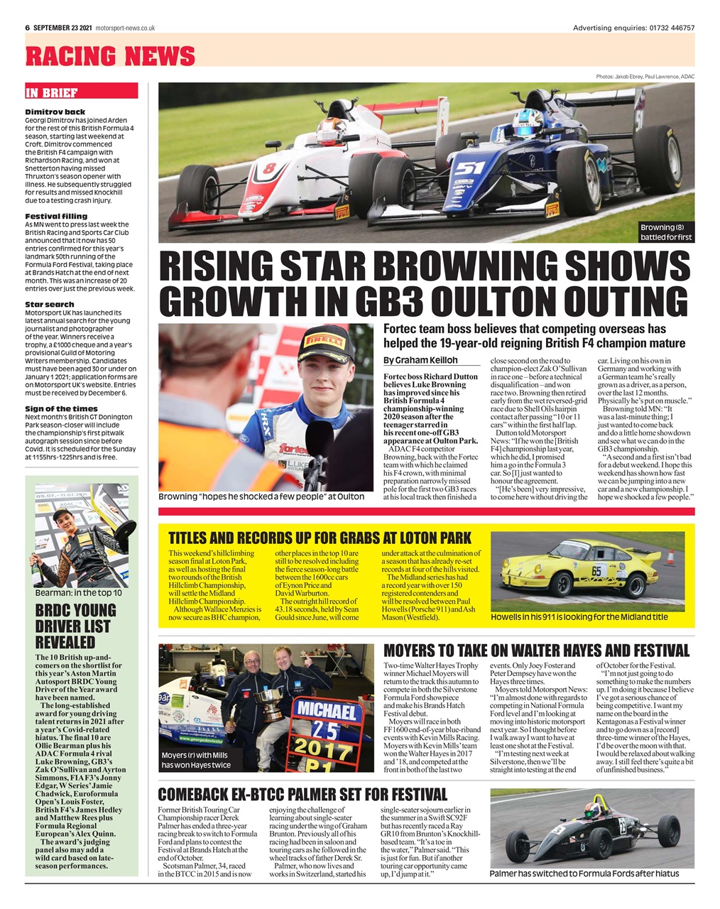 Motorsport News Preview Pages