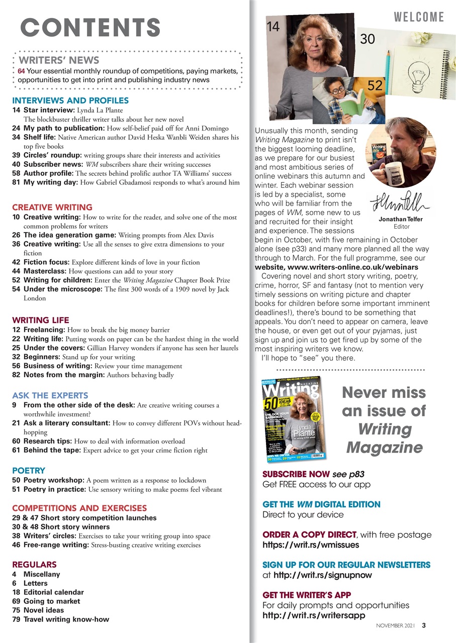 Writing Magazine Preview Pages