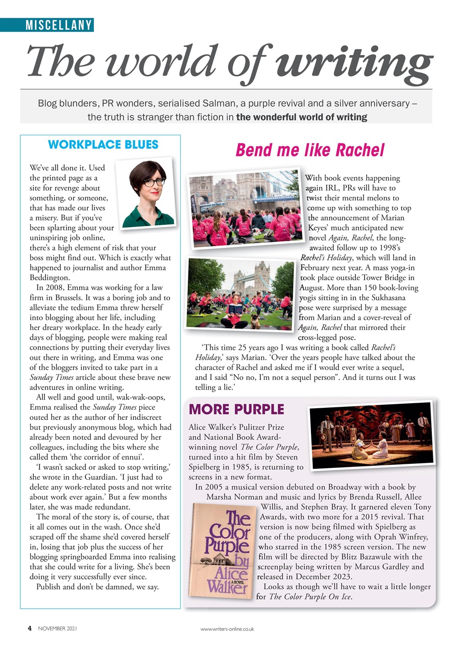 Writing Magazine Preview Pages