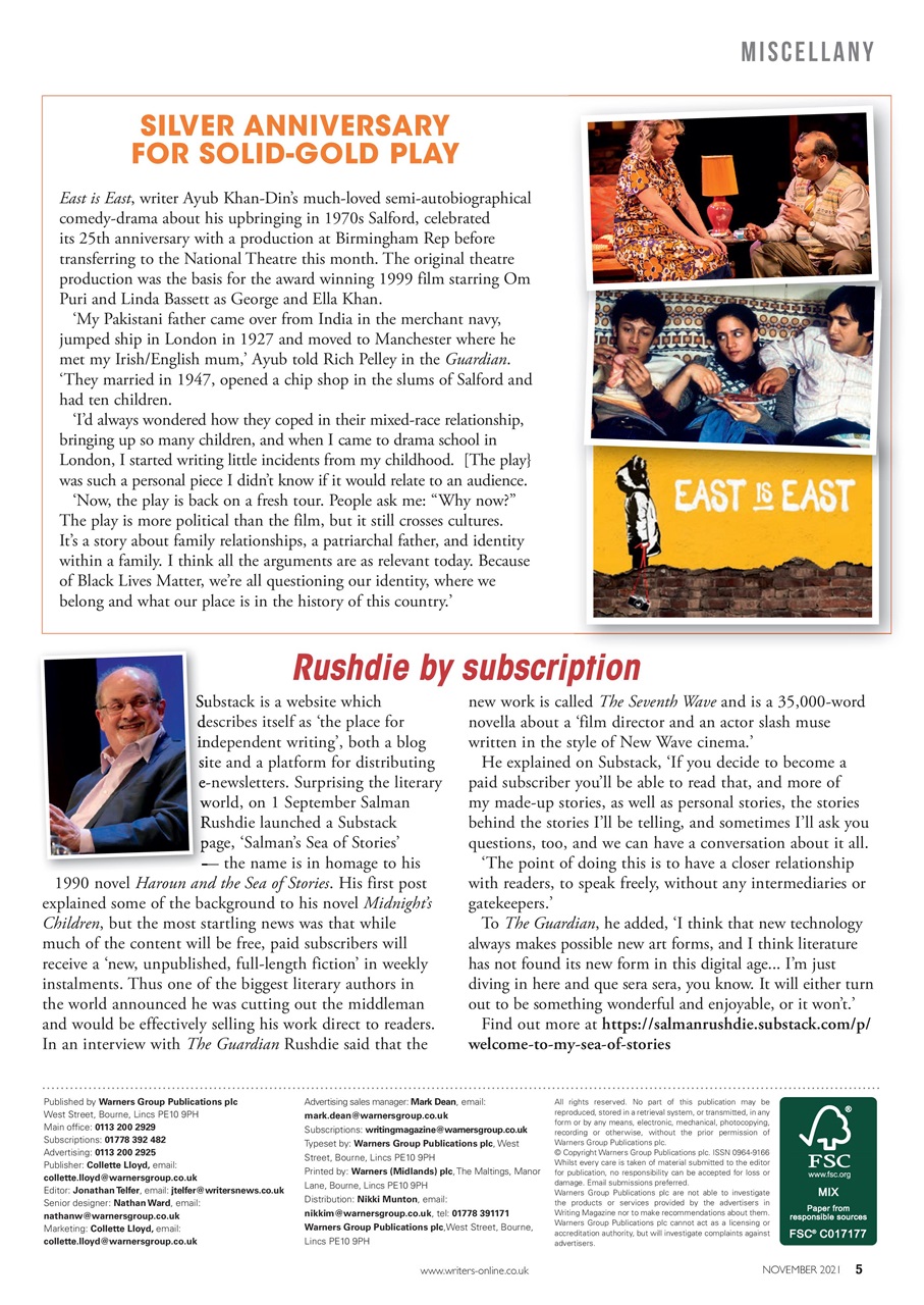 Writing Magazine Preview Pages