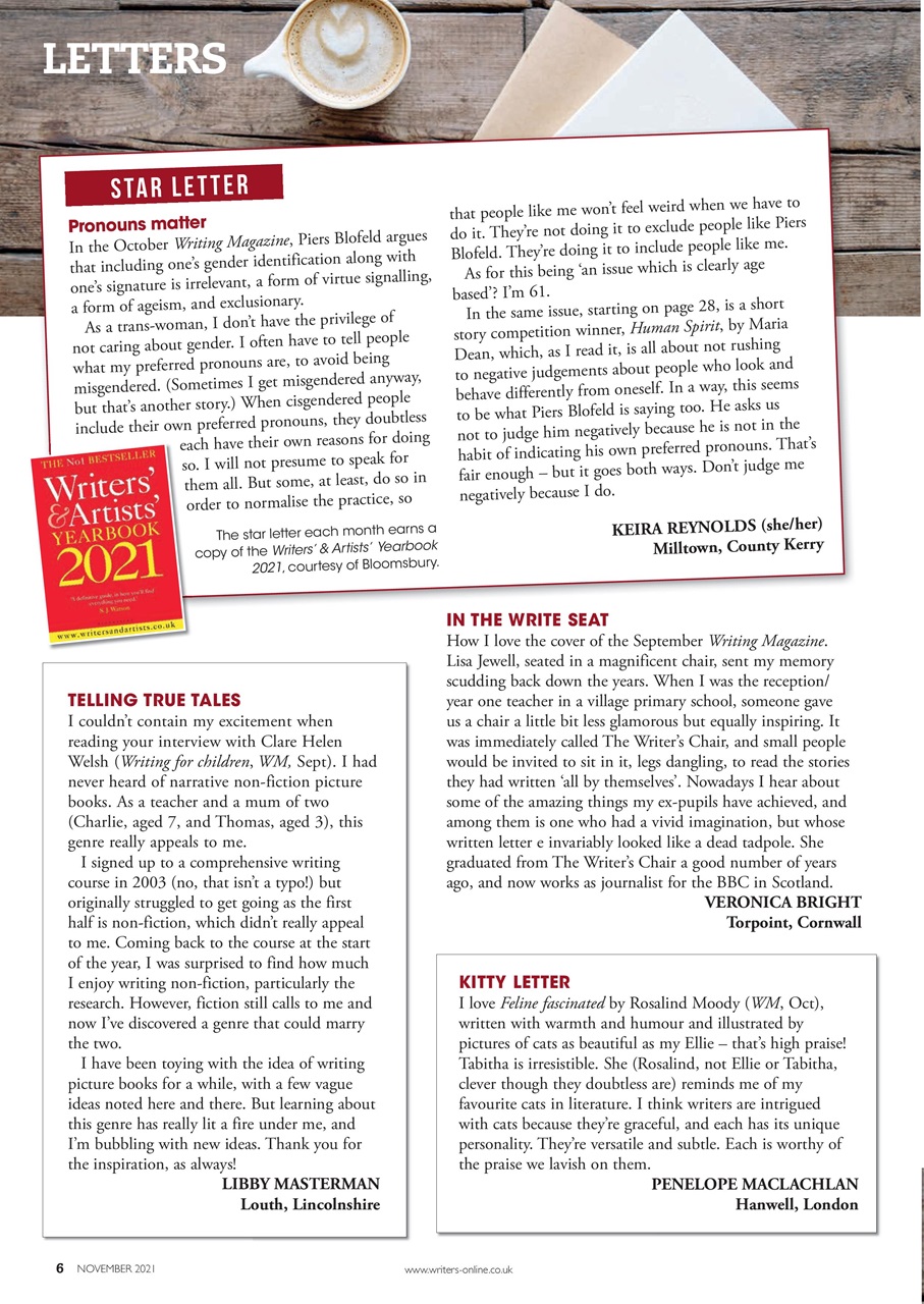 Writing Magazine Preview Pages