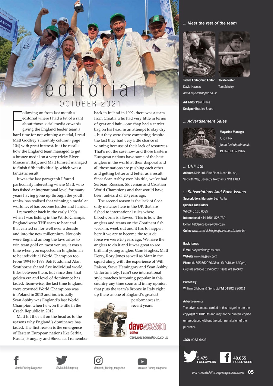 Match Fishing Preview Pages