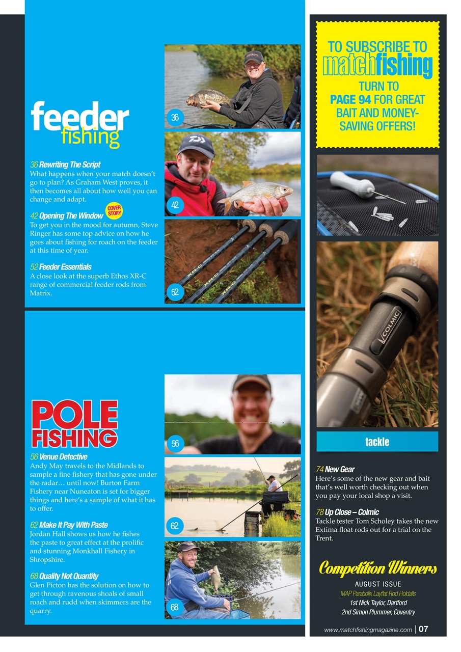 Match Fishing Preview Pages