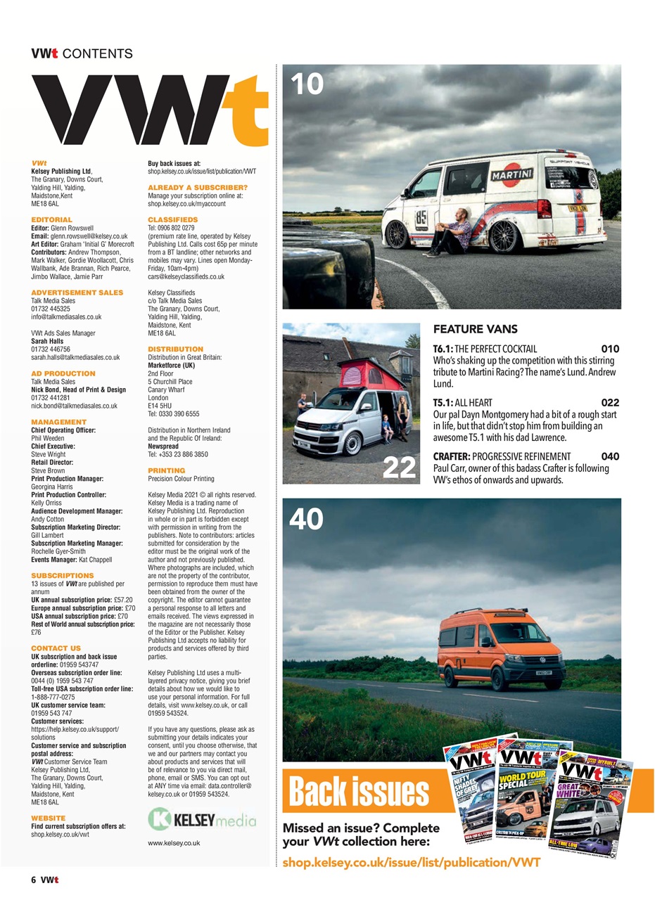 VWt Magazine Preview Pages