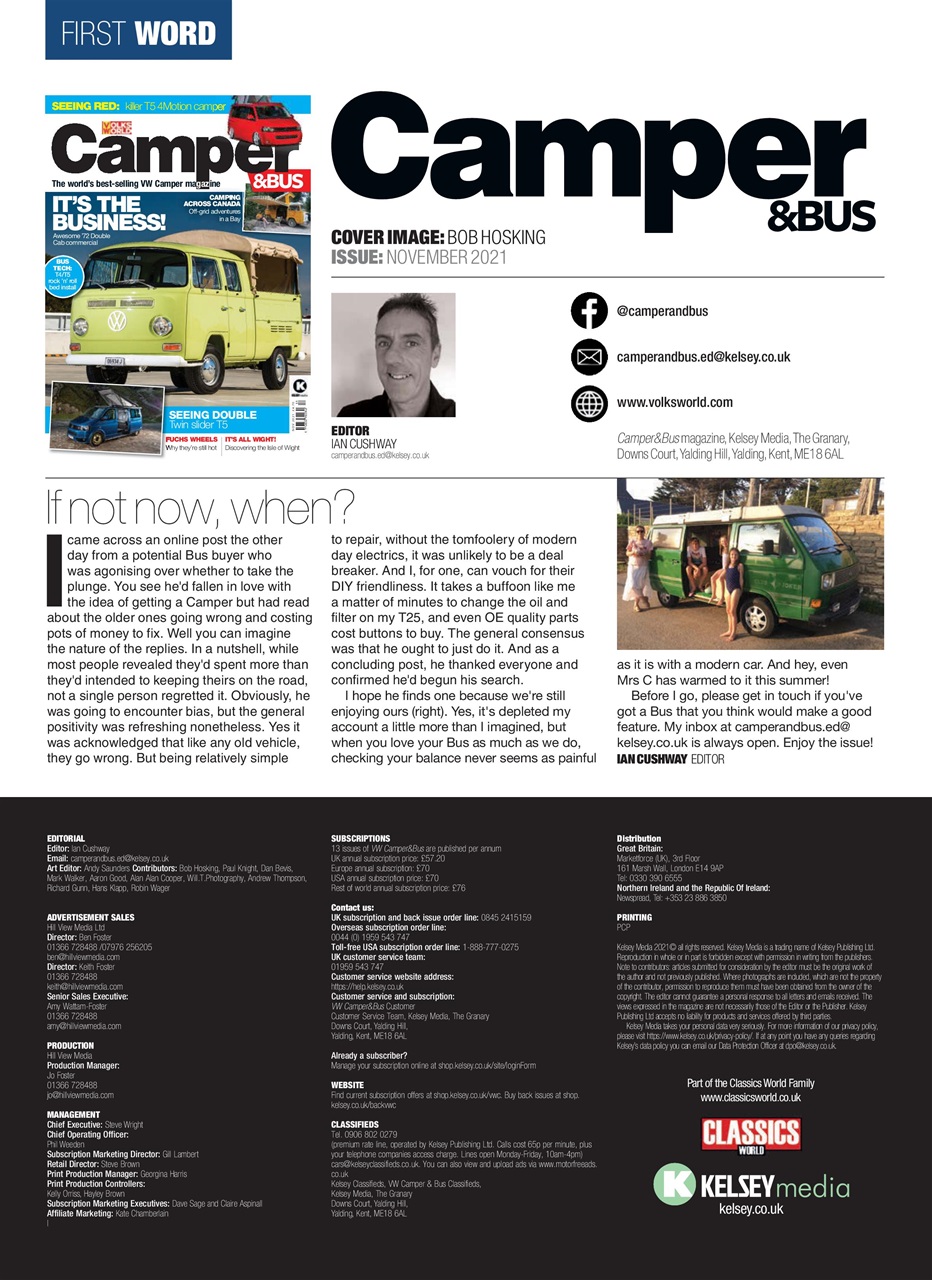 VW Camper Preview Pages