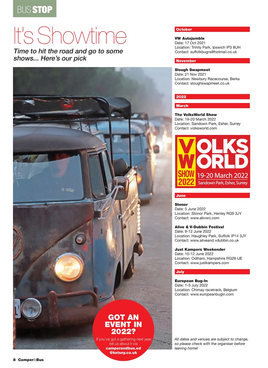 VW Camper Preview Pages