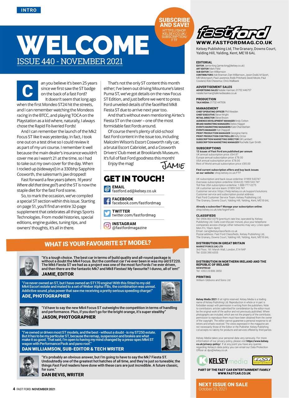 Fast Ford Preview Pages