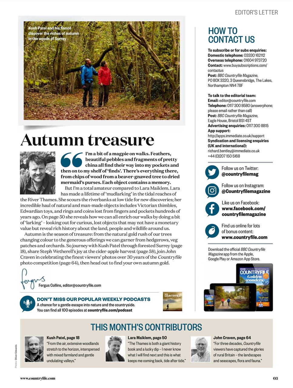 BBC Countryfile Magazine Preview Pages