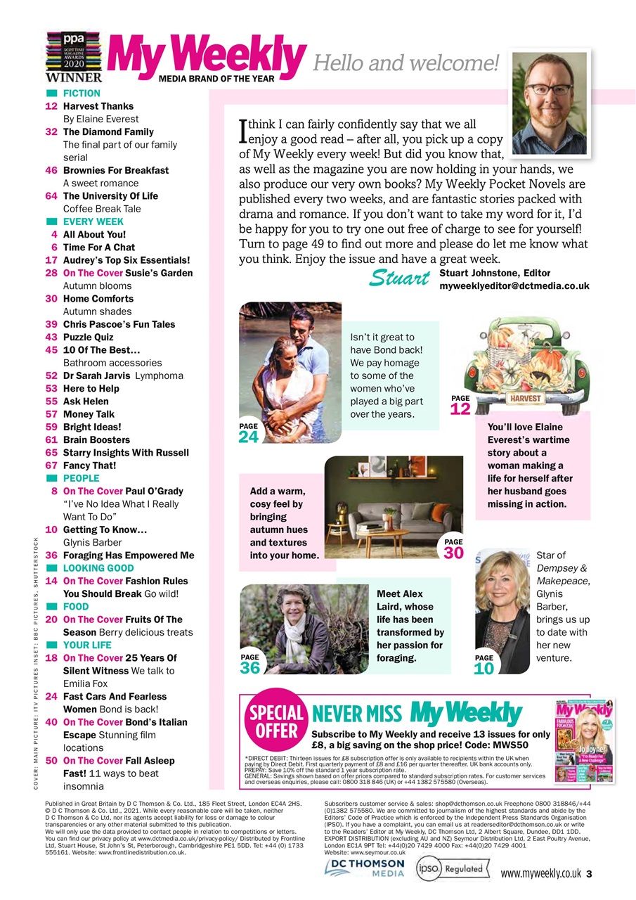 My Weekly Preview Pages