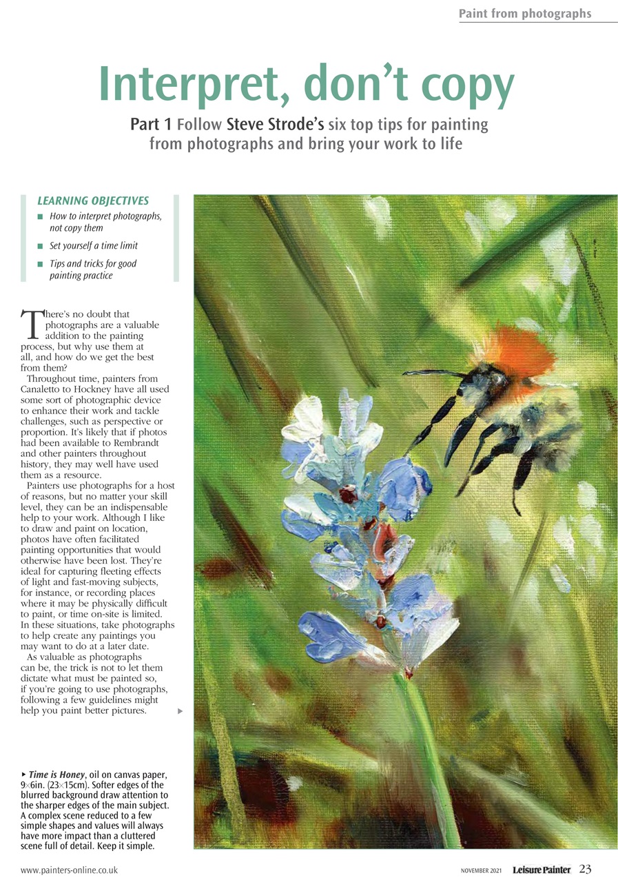 Leisure Painter & The Artist Preview Pages