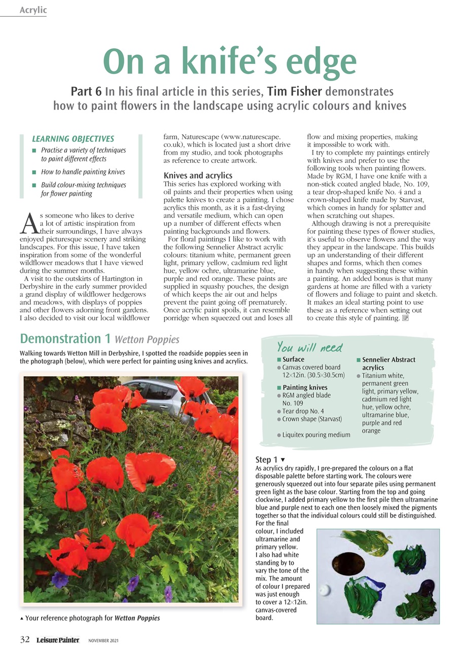 Leisure Painter & The Artist Preview Pages