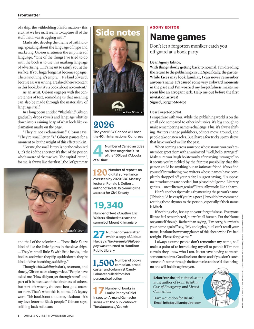 Quill & Quire Preview Pages