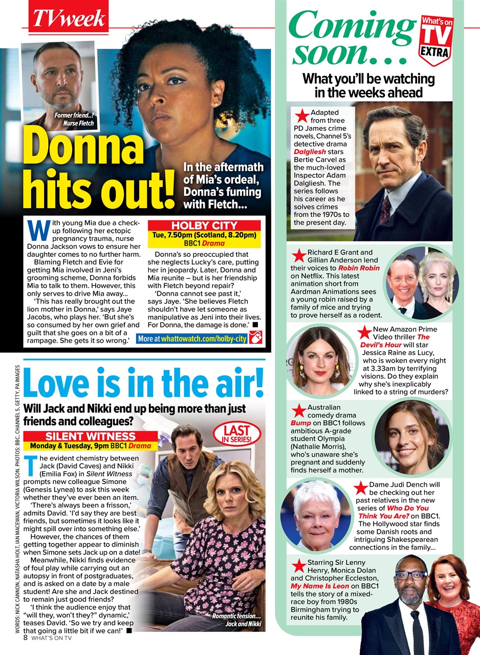 What's on TV Preview Pages