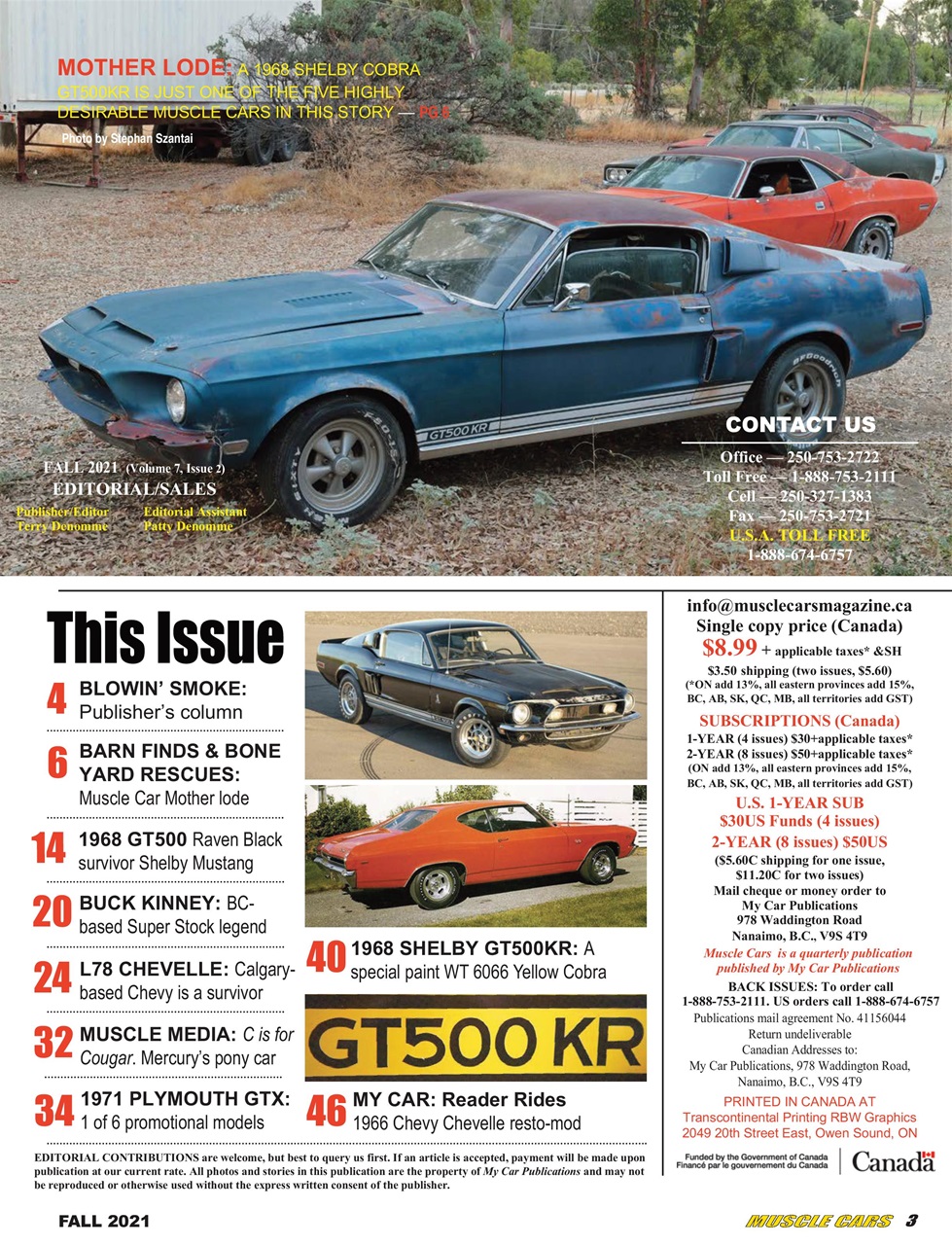 Muscle Cars Preview Pages
