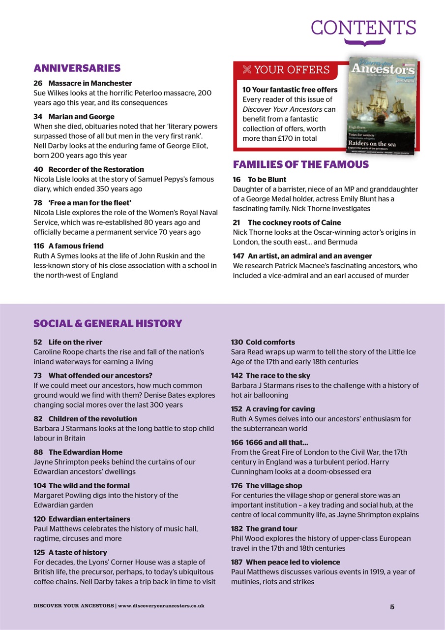 Discover Your Ancestors Preview Pages