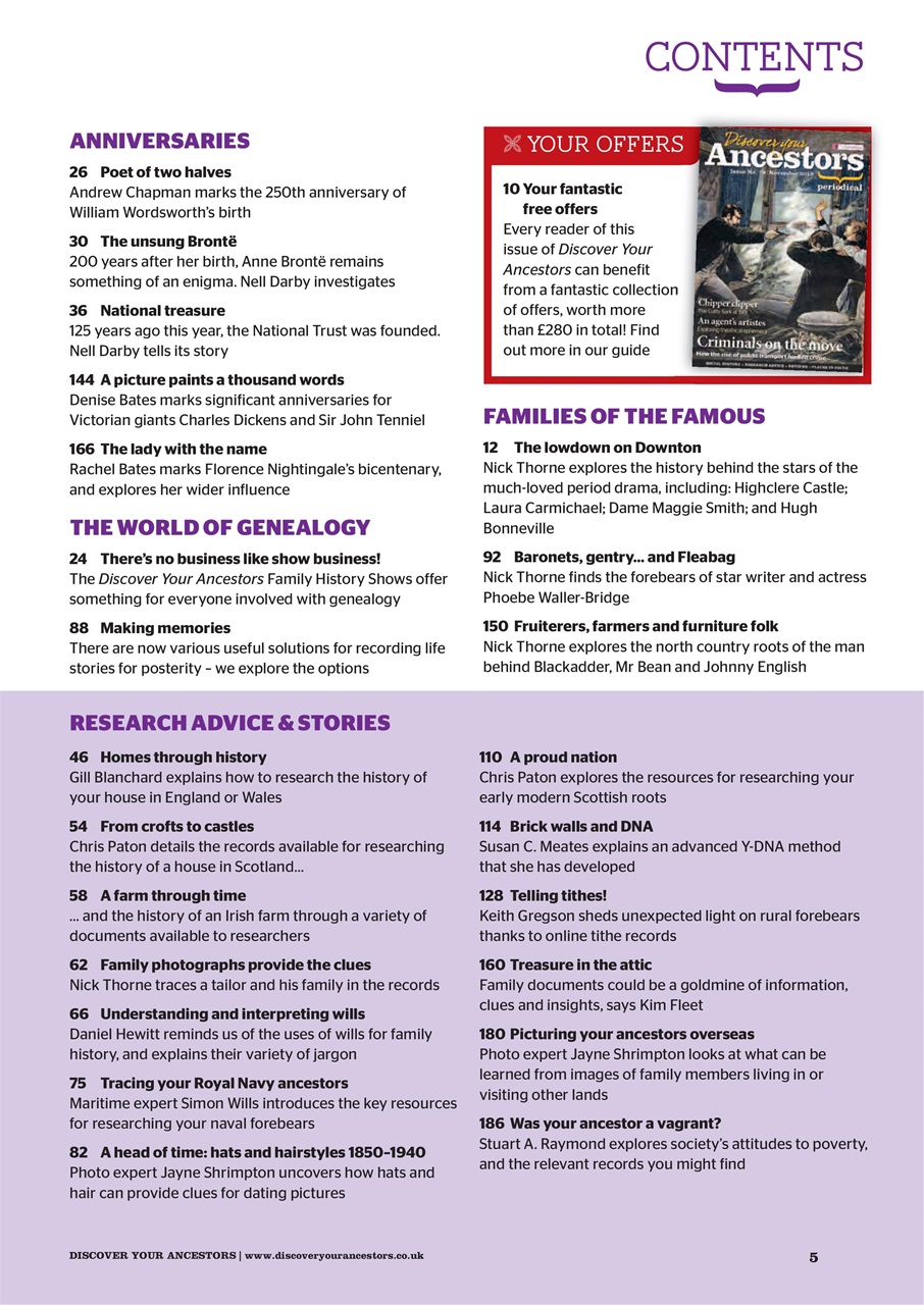 Discover Your Ancestors Preview Pages