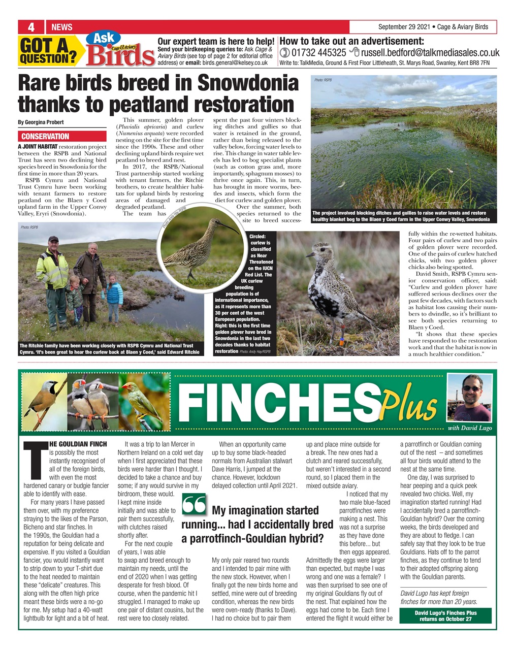 Cage & Aviary Birds Preview Pages