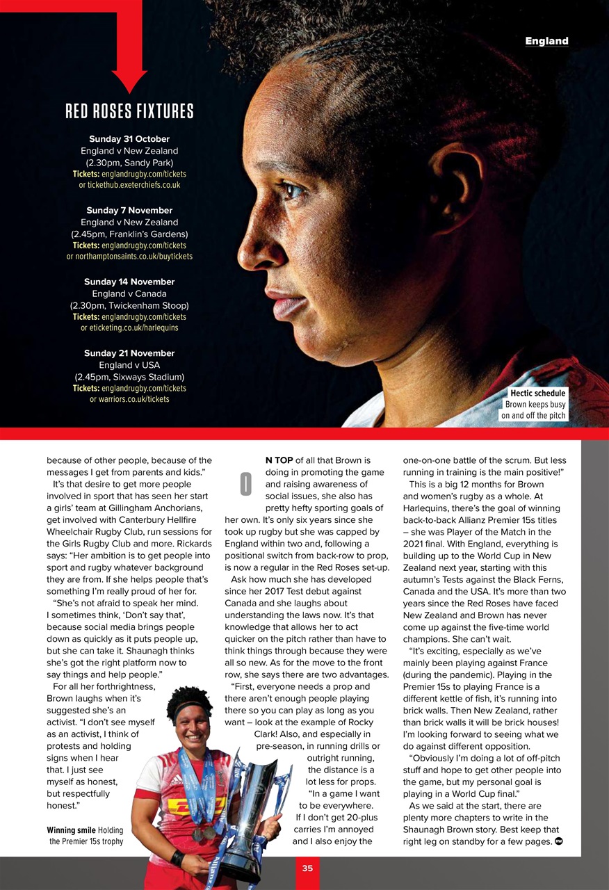 Rugby World Preview Pages