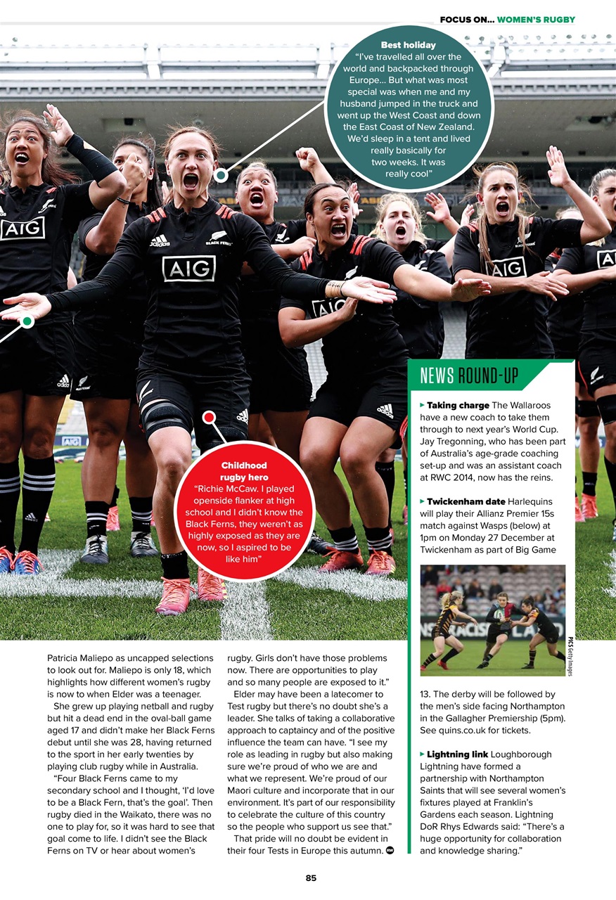 Rugby World Preview Pages