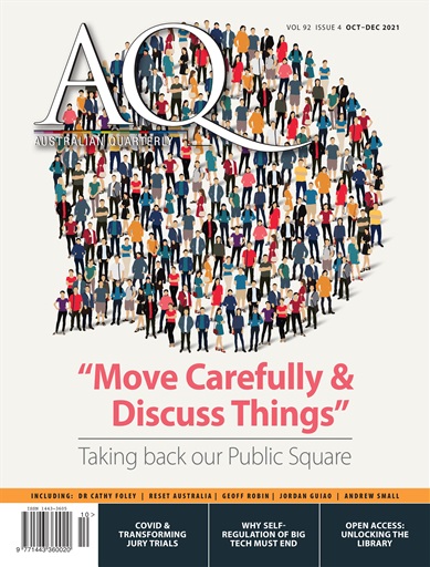 AQ: Australian Quarterly issue 
